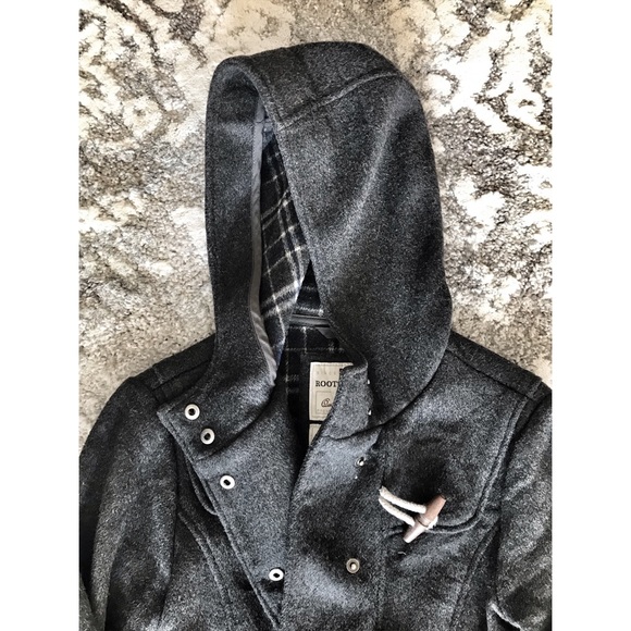 Roots wool jacket with hood - Picture 3 of 7